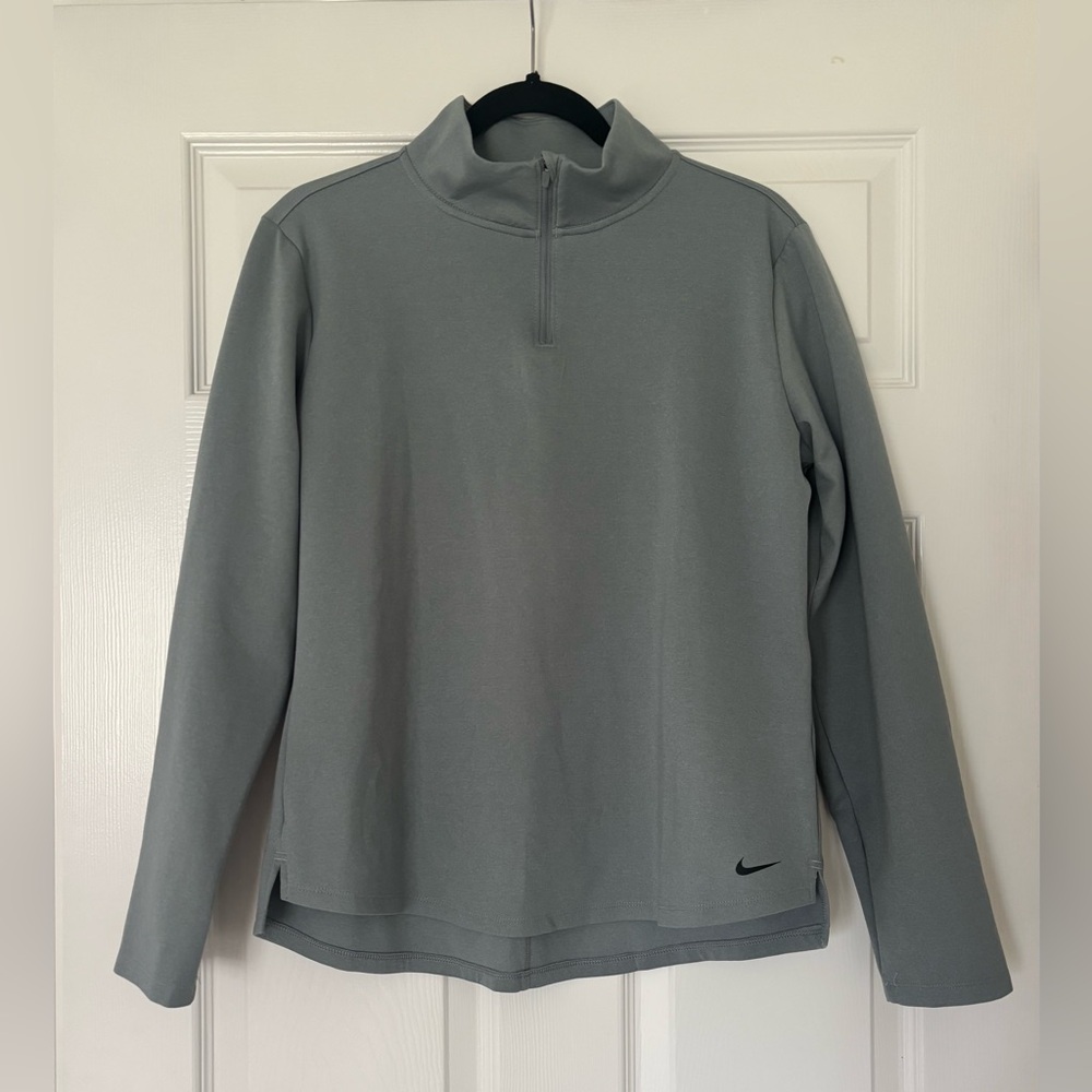 Nike One Therma-FIT 1/2-Zip Mid Layer Women’s size L Particle Grey